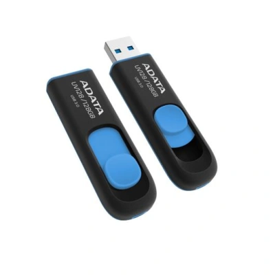 ADATA DashDrive UV128 128GB / USB 3.1 / černo-modrá, AUV128-128G-RBE