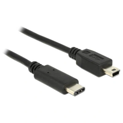 Delock Kabel USB Type-C 2.0 samec > USB 2.0 typ Mini-B samec 0,5 m černý
