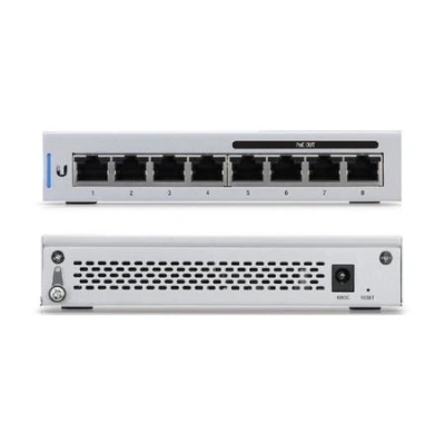 UBNT UniFi Switch 8-port Gigabit Ethernet, 4x PoE 802.3af, 60W, US-8-60W