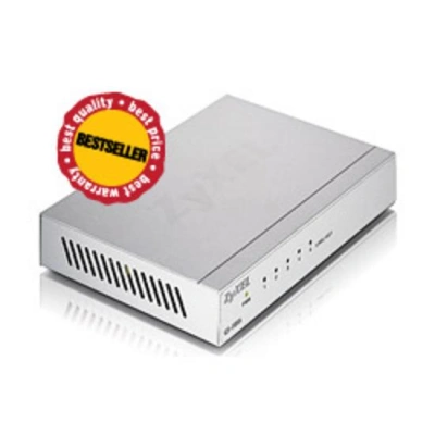 ZyXEL GS-105B 5-port 10/100/1000Mbps Gigabit Ethernet switch, desktop, metal housing, GS-105BV3-EU0101F