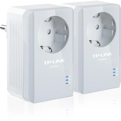 TP-Link TL-PA4010PKIT  Powerline adaptér (600 Mbps), průchozí zásuvka, TL-PA4010PKIT