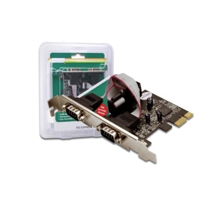 Digitus Adaptér PCI Express x1 2xseriový port, +low profile čipová sada: ASIX99100, DS-30000-1