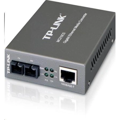 TP-Link MC210CS Konvertor 1000 mbps Ethernet/Optika (single-mode), MC210CS