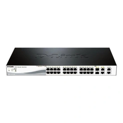 D-Link DES-1210-28P 24x100+2xGbit+2xSFP Smart/PoE+, DES-1210-28P