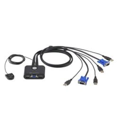ATEN 2-port KVM USB mini, 1m kabely, DO, CS22U-A7