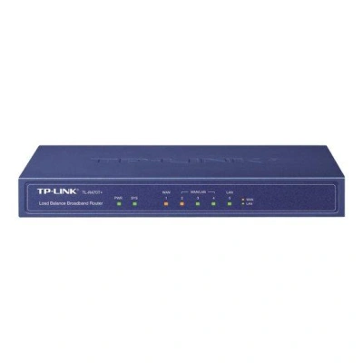 TP-Link TL-R470T+ / 5port Multi-WAN router/1x WAN, 1x LAN, 3 x měnitelný WAN/LAN, TL-R470T+