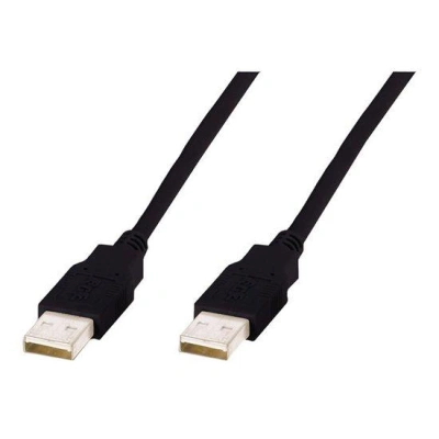 Digitus USB kabel A/samec na A/samec, černý, Měď, 1,8m