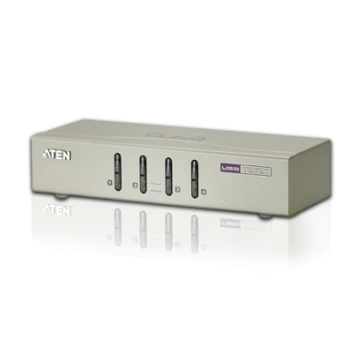 ATEN KVM switch CS-74U USB 4PC audio , včetně kabelů 1.2m, CS74U-A7