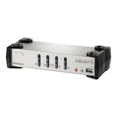 ATEN KVM switch CS-1734BC,USB Hub, OSD, 4PC audio+USB-PS/2, CS1734B-A7-G