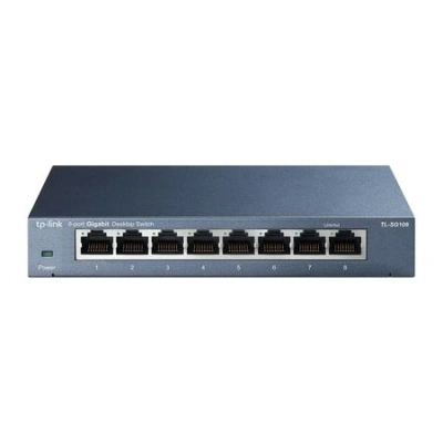 TP-Link TL-SG108/ switch 8x 10/100/1000Mbps/ kovový/  GREEN, TL-SG108