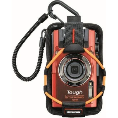 Pouzdro Olympus CSCH-123  orange pro TG fotoaparáty ( TG-850, TG-860, TG-3, TG-4 )
