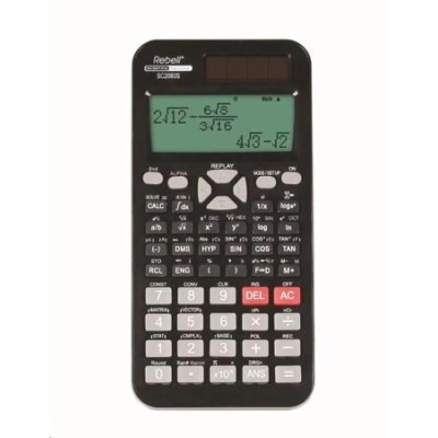 REBELL kalkulačka - SC2080S -  černá, RE-SC2080S BX