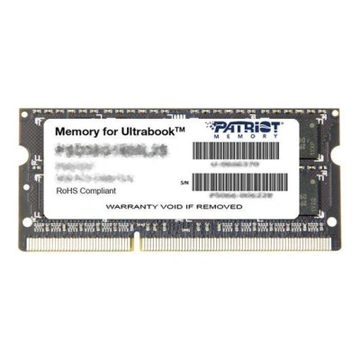 PATRIOT Ultrabook 4GB DDR3 1600MHz / SO-DIMM / CL11 / PC3-12800 / 1,35V, PSD34G1600L2S