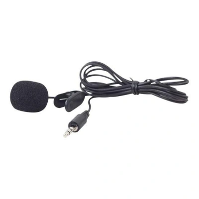 GEMBIRD Clip-on 3.5 mm microphone, black, MIC-C-01