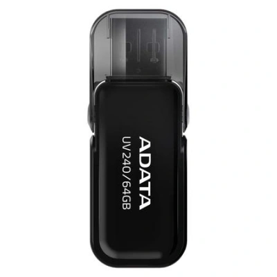 ADATA Flash disk UV240 64GB / USB 2.0 / černá, AUV240-64G-RBK
