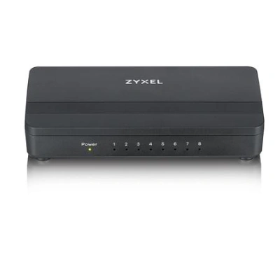 ZyXEL  GS-108Sv2 8-port 10/100/1000Gb/ QoS porty/ 802.3az (Green)/ desktop/ plastový kryt, GS-108SV2-EU0101F