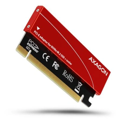 AXAGON PCEM2-S, PCIe x16 - M.2 NVMe M-key slot adaptér, + pasivní chladič, PCEM2-S