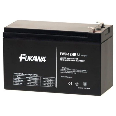 FUKAWA olověná baterie FW 9-12 HRU do UPS APC/ AEG/ EATON/ Powerware/ 12V/ 9Ah/ životnost 5 let/ Faston F2-6,3mm, 10810