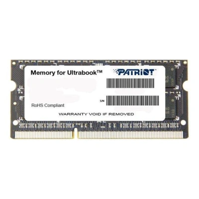 PATRIOT Ultrabook 4GB DDR3 1600MHz / SO-DIMM / CL11 / PC3-12800, PSD34G1600L81S