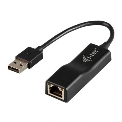 i-tec USB 2.0 Fast Ethernet adaptér DVANCE (RJ45)/ LED indikace/ černý, U2LAN