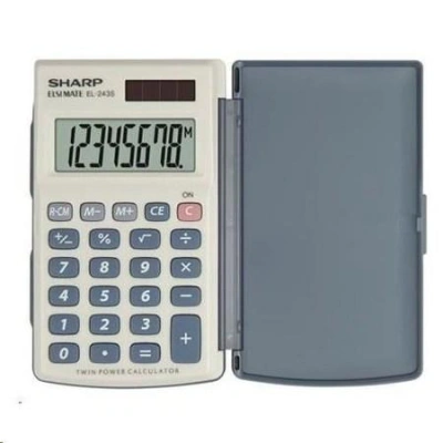 SHARP kalkulačka - EL-243S - bílá, SH-EL-243S