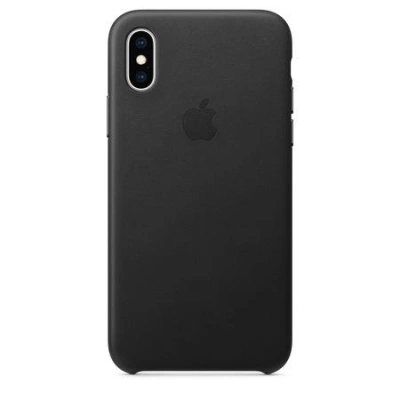 iPhone XS Max Leather Case - Black