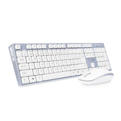 CONNECT IT Combo bezdrátová klávesnice + myš, 2,4GHz, USB, CZ + SK layout, šedo-bílá, CKM-7510-CS