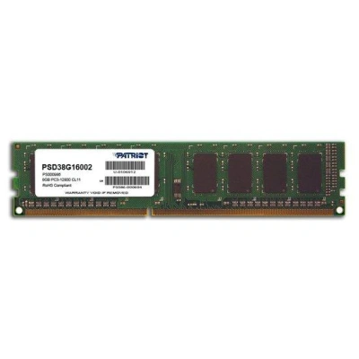 PATRIOT Signature 8GB DDR3 1600MHz / DIMM / CL11 / SL PC3-12800, PSD38G16002